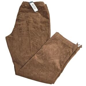 Alpine Design Hike Pants Womens Large Corduroy Roasted Coffee Brown